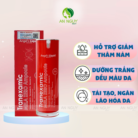 Tinh Chất Angel's Liquid Tranexamic Mela Zero Ampoule Giảm Thâm Nám Chuyên Biệt 30ml