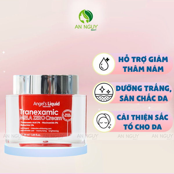 Kem Dưỡng Angel's Liquid Tranexamic Mela Zero Cream Giảm Thâm Nám Chuyên Biệt 50ml