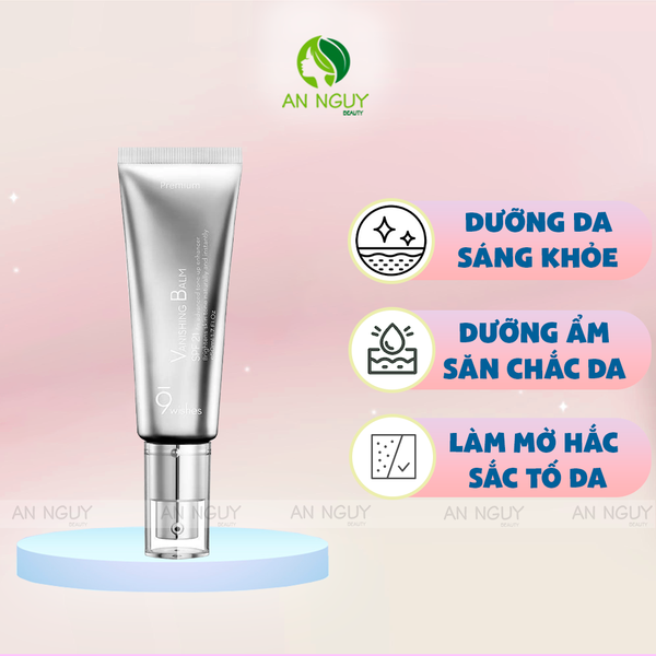 Kem Dưỡng Nâng Tone 9Wishes Vanishing Balm Premium SPF21 50ml