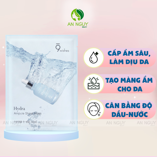 Mặt Nạ 9Wishes Hydra Ampule Sheet Mask 25ml