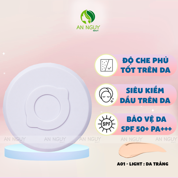 Phấn Nước Lemonade Supermatte No Makeup Cushion Siêu Kiềm Dầu 15g