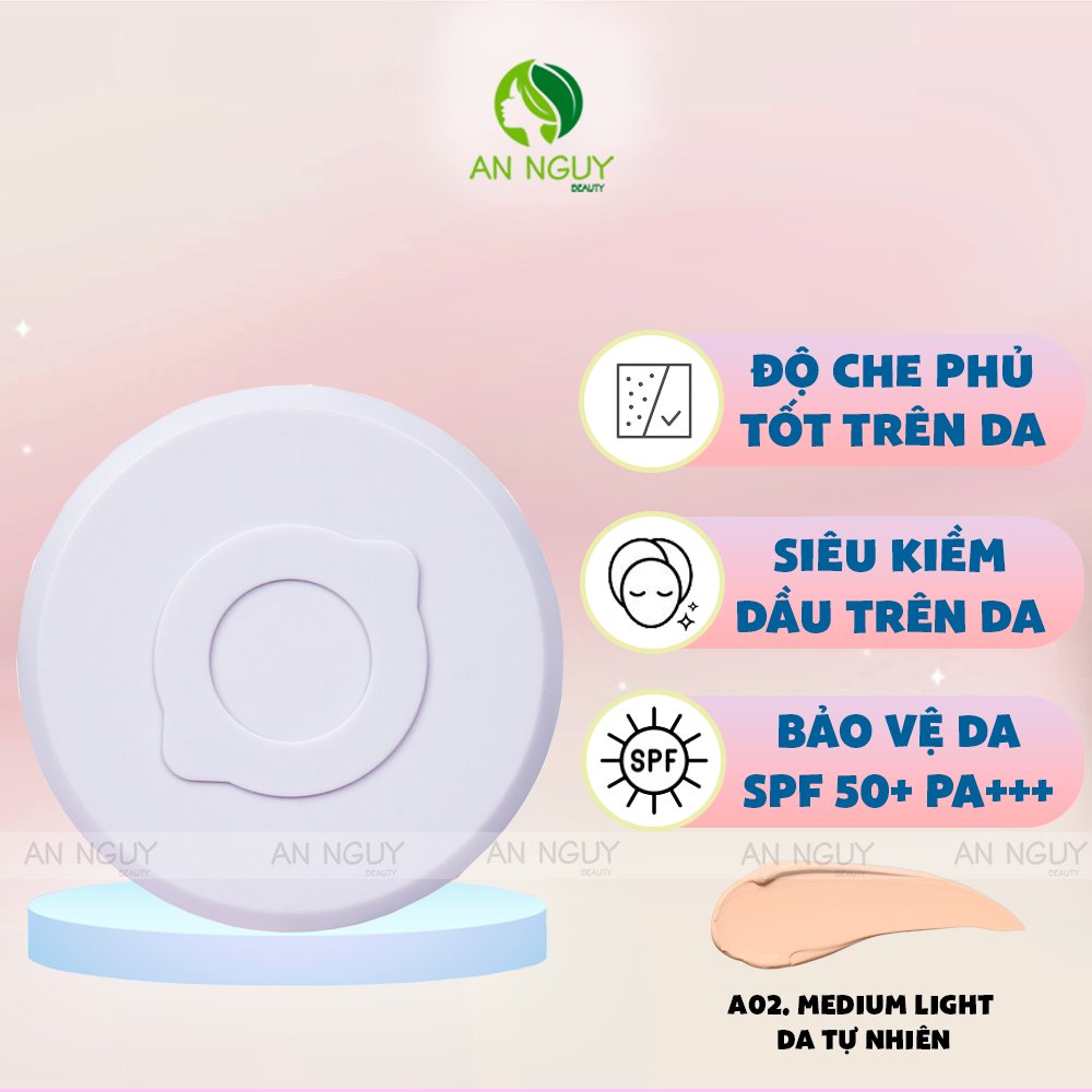 Phấn Nước Lemonade Supermatte No Makeup Cushion Siêu Kiềm Dầu 15g