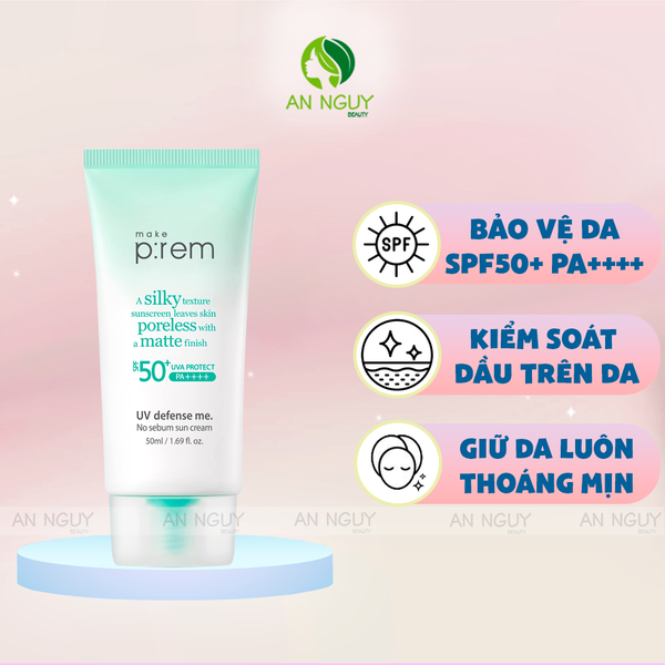 Kem Chống Nắng Make p:rem UV Defense Me Sun Cream 50ml