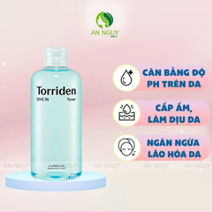 Nước Hoa Hồng Torriden Dive In Toner Low Molecular Hyaluronic Acid Cấp Nước Chuyên Sâu 300ml