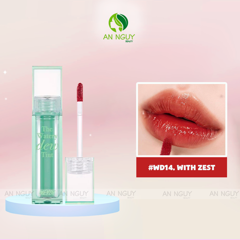 Son Tint Bóng Merzy The Watery Dew Tint (Version 3) Vỏ Xanh Lá 4gr