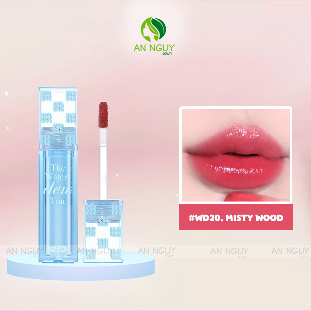 Son Tint Bóng Merzy The Watery Dew Tint 4g (Vỏ Xanh Dương)