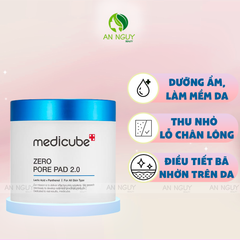 Nước Hoa Hồng Dạng Miếng Medicube Zero Pore Pad 2.0 Thu Nhỏ Lỗ Chân Lông 70 Miếng