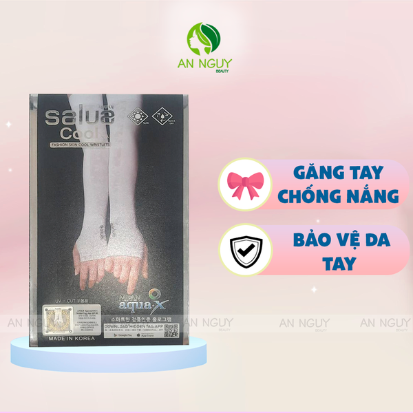 Găng Tay Chống Nắng, Chống Tia UV Xỏ Ngón Salua Cool Siêu Co Giãn Cho Nữ / Nam
