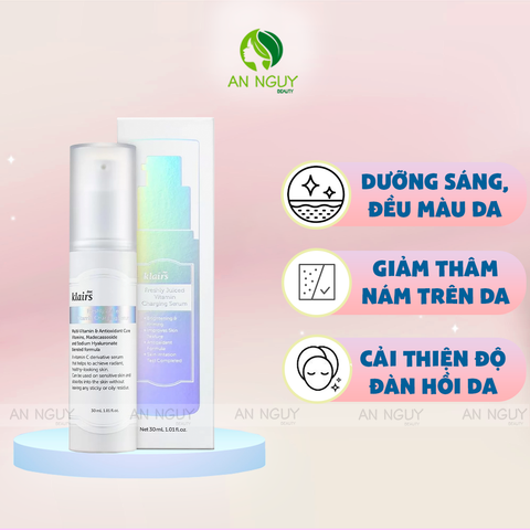 Tinh Chất Klairs Freshly Juiced Vitamin Serum Dưỡng Trắng, Mờ Thâm