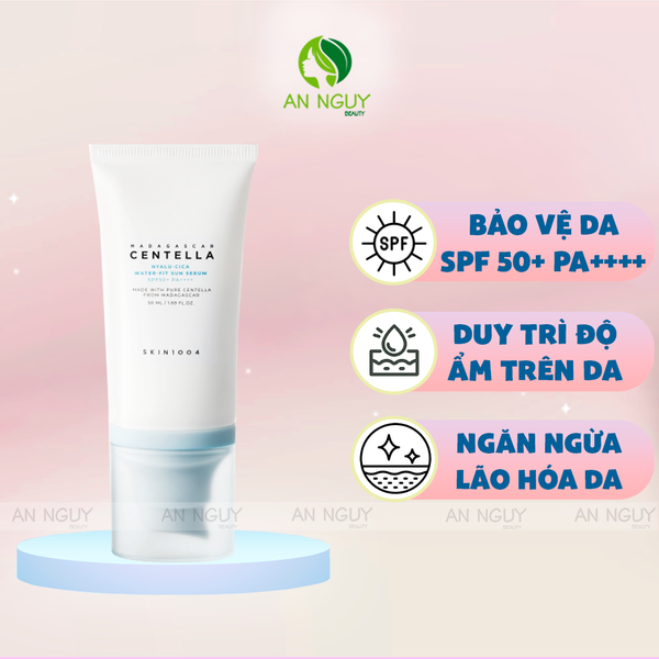 Kem Chống Nắng Dưỡng Ẩm Skin1004 Madagascar Centella Hyalu-Cica Water-Fit Sun Serum SPF 50+ PA++++ 50ml