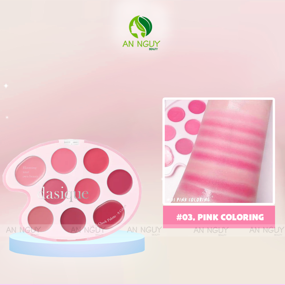 Bảng Son Và Má Hồng Kem 9 Ô Dasique Mood Painting Lip & Cheek 6g