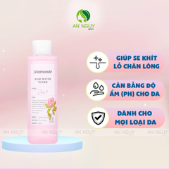 Nước Hoa Hồng Mamonde Rose Water Toner Cấp Ẩm, Se Khít Lỗ Chân Lông 250ml