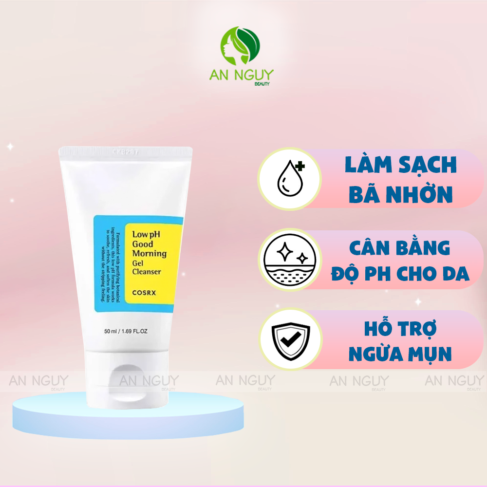 Sữa Rửa Mặt Cosrx Low pH Good Morning Gel Cleanser Dịu Nhẹ Cho Da, Ngừa Mụn