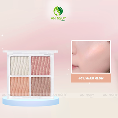Bảng Highlight 4 Ô Wakemake Glow Palette 7.8gr