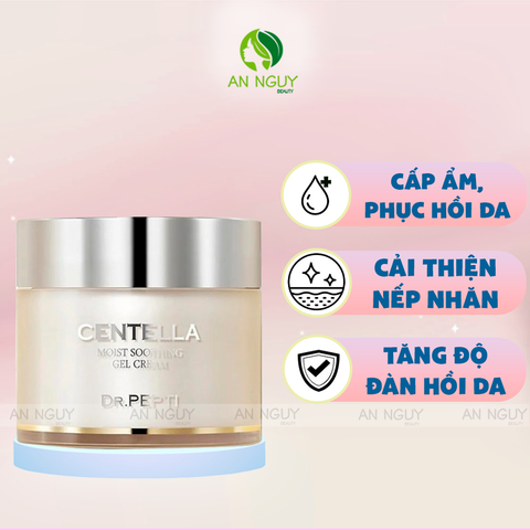 Kem Dưỡng Dr.Pepti Centella Moist Soothing Gel Cream Rau Má Cấp Ẩm Làm Dịu Da 70ml