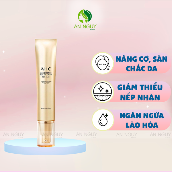 Kem Dưỡng Mắt AHC Age Defense Real Eye Cream For Face Ngăn Ngừa Lão Hóa 40ml (Bản Cao Cấp)