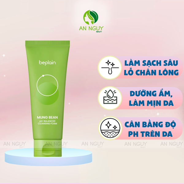 Sữa Rửa Mặt Beplain Mung Bean pH-Balanced Cleansing Foam