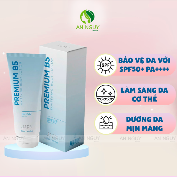 Sữa Dưỡng Thể Jary Premium B5 Whitening Body Lotion SPF50+ PA++++ 200ml