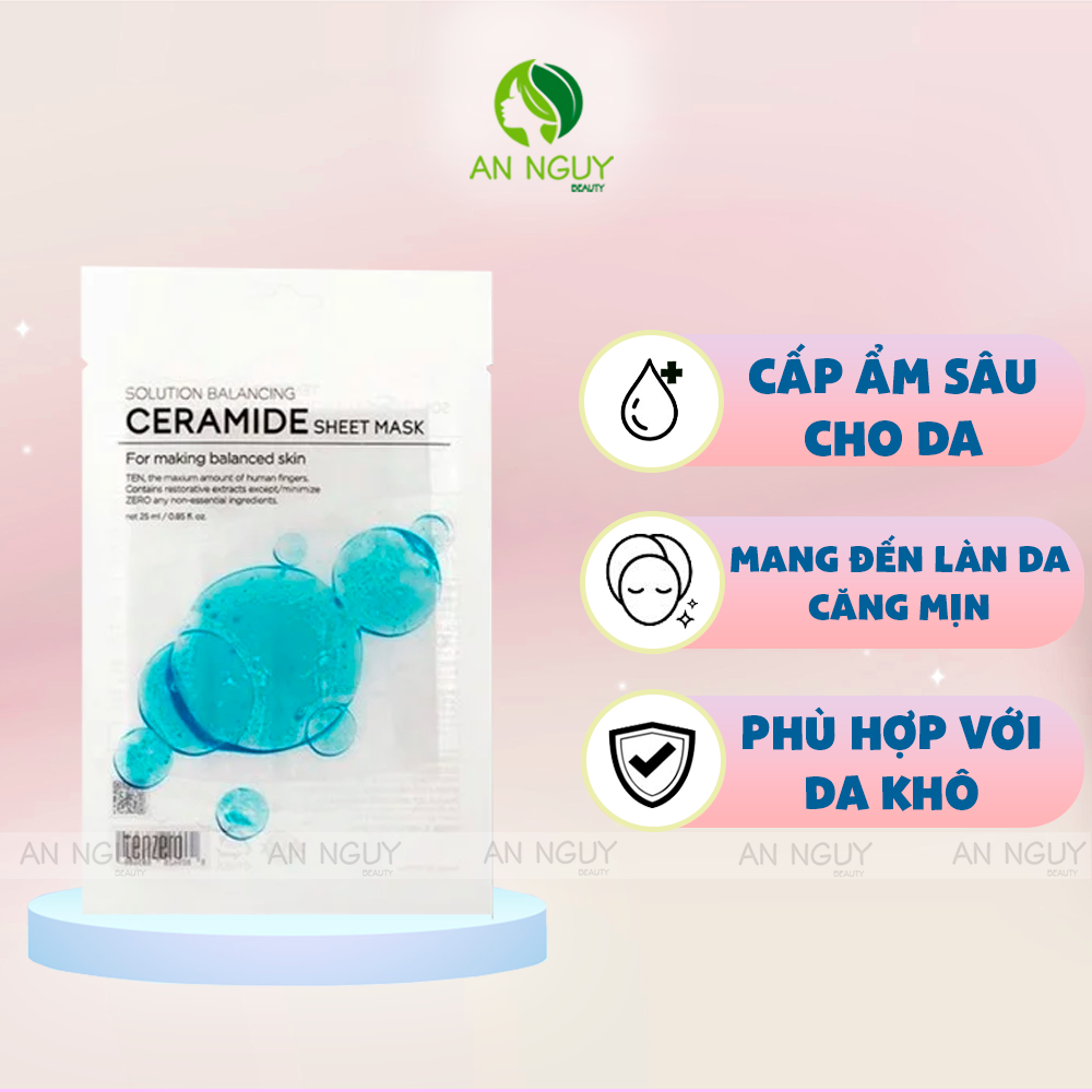 Mặt Nạ Túi Trong Suốt Tenzero Sheet Mask 25ml