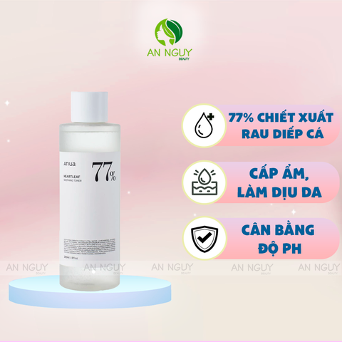 Nước Hoa Hồng Anua Heartleaf 77% Soothing Toner 250ml