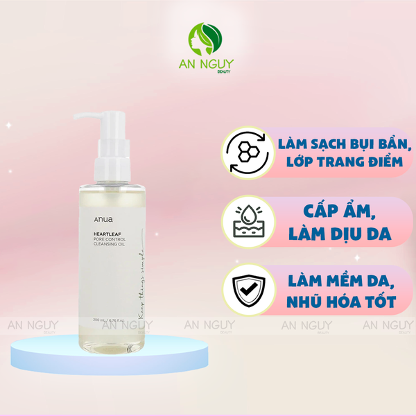 Dầu Tẩy Trang Anua Heartleaf Pore Control Cleansing Oil 200ml