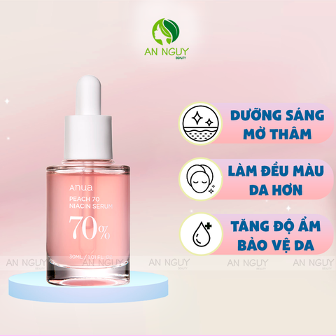 Tinh Chất Anua Peach 70 Niacin Serum Làm Sáng Da 30ml