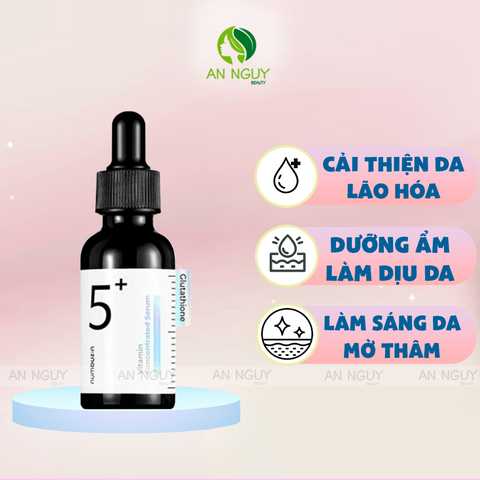 Tinh Chất Numbuzin No.5 Vitamin Concentrated Serum Cải Thiện Nếp Nhăn 30ml