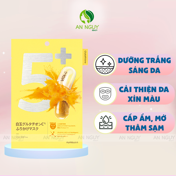 Mặt Nạ Numbuzin No.5 Vita-C Spotlight Sheet Mask Làm Sáng Da 27ml