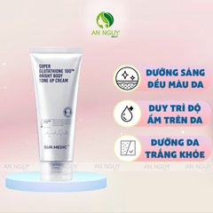 Kem Dưỡng Trắng Nâng Tông Body Sur.Medic Super Glutathione 100TM Bright Body Tone Up Cream 150ml