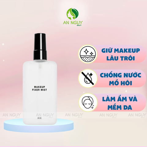 Xịt Khóa Nền 3CE Makeup Fixer Mist Giữ Lớp Nền Lâu Trôi 100ml