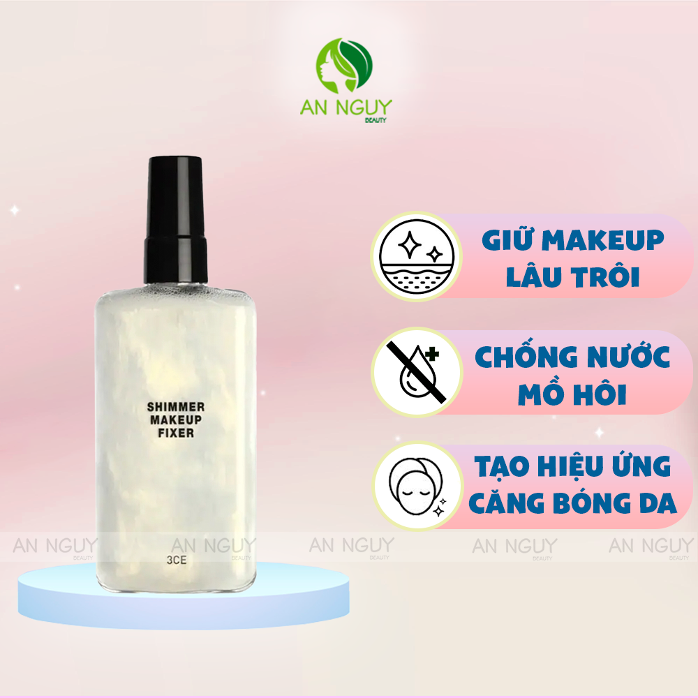 Xịt Khóa Nền 3CE Makeup Fixer Mist Giữ Lớp Nền Lâu Trôi