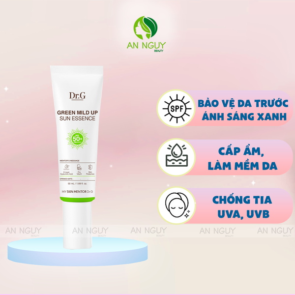 Kem Chống Nắng Dr.G Green Mild Up Sun Essence Dưỡng Ẩm, Làm Mềm Da 50ml