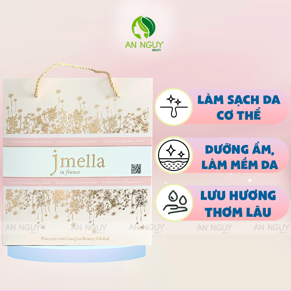 Bộ Quà Tặng Sữa Tắm Jmella Body Wash + Bông Tắm