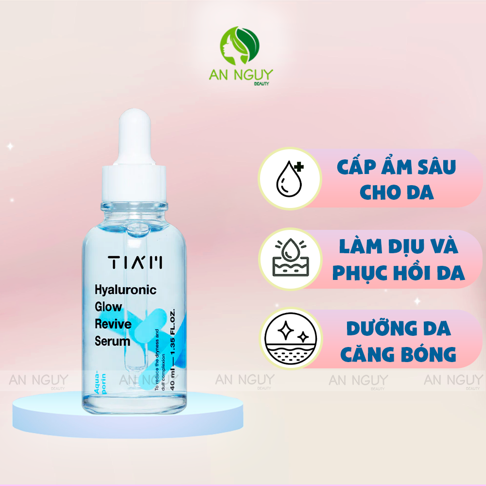 Tinh Chất Tia'm Hyaluronic Glow Serum Cấp Ẩm, Căng Bóng Da 40ml