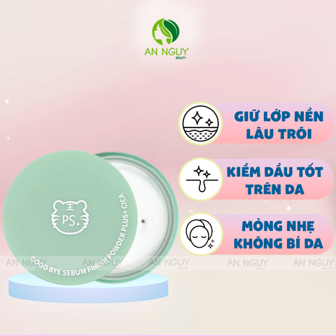 Phấn Phủ Dạng Bột PrettySkin Good Bye Sebum Finish Powder Plus 5g