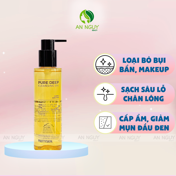 Dầu Tẩy Trang PrettySkin Pure Deep Cleansing Oil Sạch Sâu 200ml