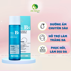 Nước Hoa Hồng PrettySkin Multi Hydra B5 Calming & Repairing Toner Phục Hồi, Dưỡng Trắng 205ml