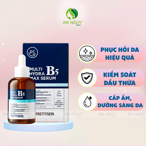 Tinh Chất Phục Hồi PrettySkin Multi Hydra B5 Max Serum Cho Da Dầu 50ml