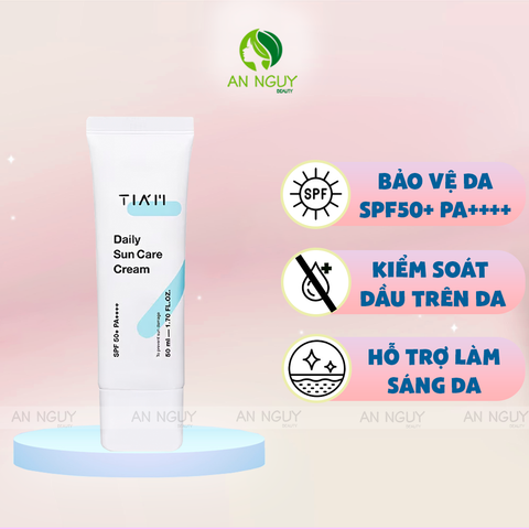 Kem Chống Nắng Tia'm Daily Sun Care Cream SPF50+ PA++++ Kiểm Soát Dầu 50ml