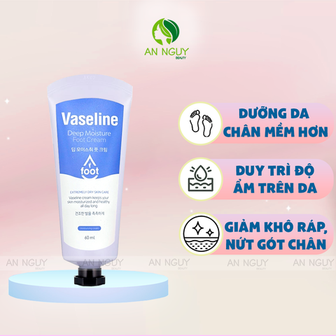 Kem Dưỡng Da Chân Vaseline Deep Moisture Foot Cream 60ml