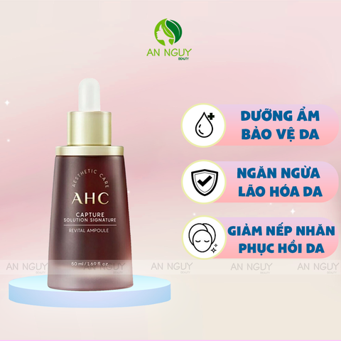 Tinh Chất AHC Capture Solution Signature Phục Hồi Và Cải Thiện Da 50ml (Mẫu Mới)