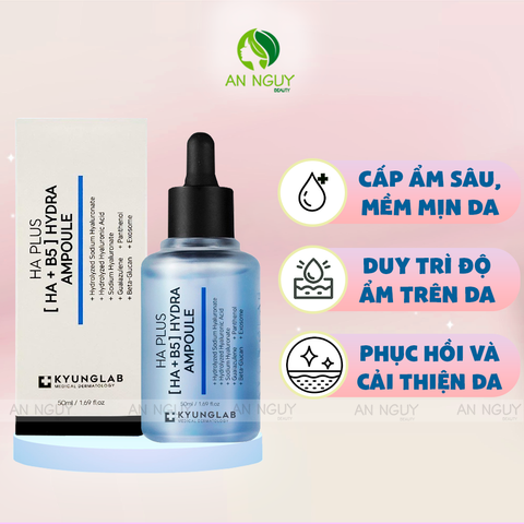 Serum Cấp Ẩm Căng Bóng Da Kyung Lab HA Plus [HA + B5] Hydra Ampoule 50ml