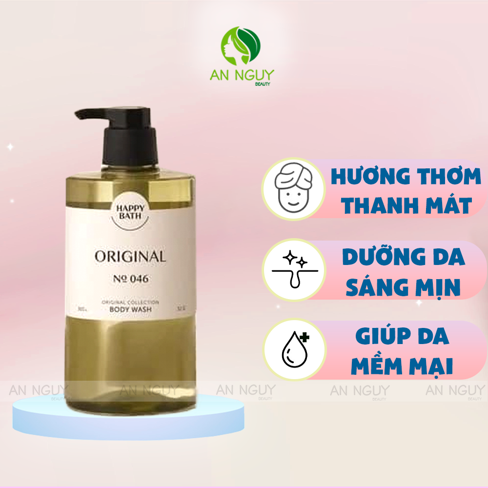 Sữa Tắm Happy Bath Cao Cấp Hương Nước Hoa Giữ Ẩm, Săn Chắc Da Mẫu Mới 910g