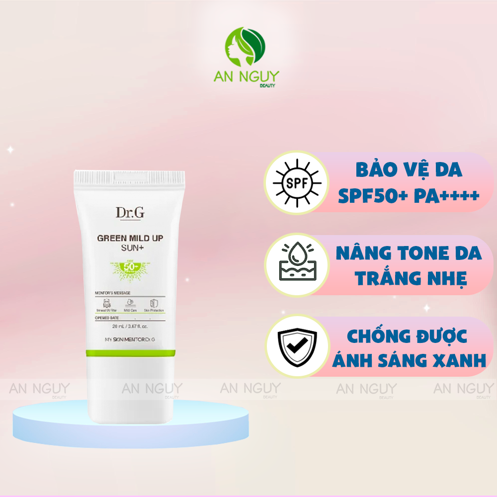 Kem Chống Nắng Dr.G Green Mild Up Sun+ SPF 50+ PA++++ Dưỡng Ẩm Làm Mềm Da