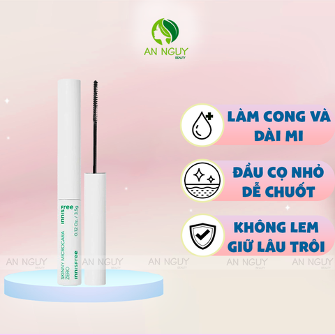 Mascara Innisfree Skinny Microcara ZERO (Mẫu Mới) 3.5g