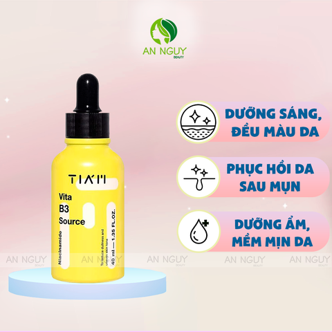 Tinh Chất Tia'm Vita B3 Source Serum Làm Sáng, Phục Hồi Da Sau Mụn