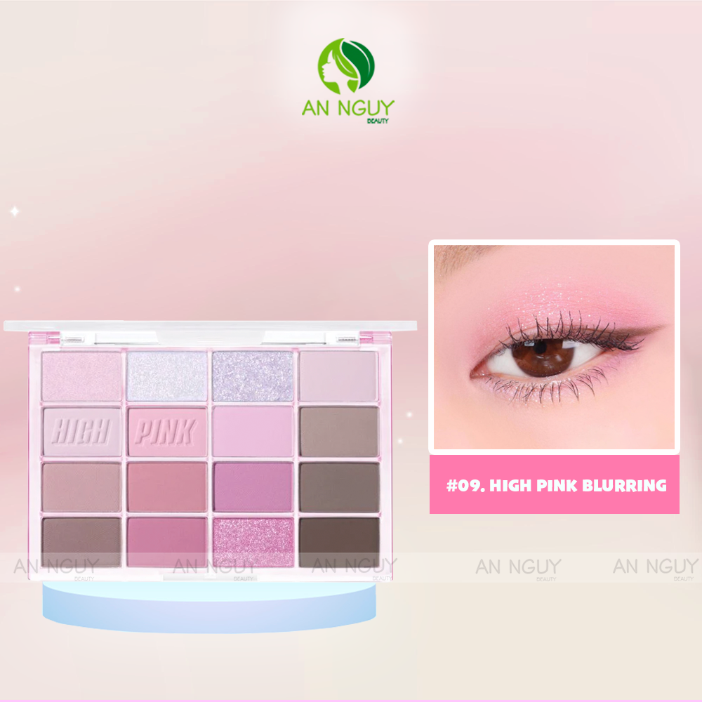 Bảng Phấn Mắt 16 Ô Wakemake Soft Blurring Eye Palette 14g