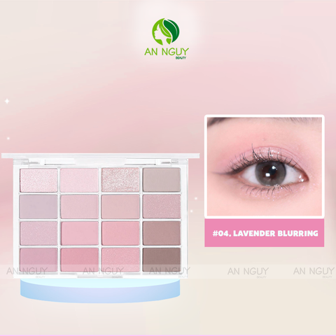 Bảng Phấn Mắt 16 Ô Wakemake Soft Blurring Eye Palette 14g