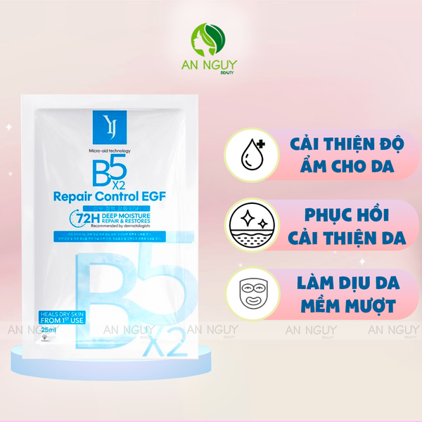 Mặt Nạ Yuejin B5x2 Repair Control EGF Dưỡng Ẩm Phục Hồi Da 25ml