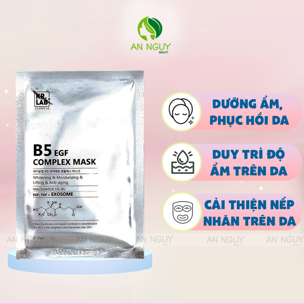 Mặt Nạ Kr.Lab+ B5 EGF Complex Mask Cấp Ẩm Phục Hồi 25ml